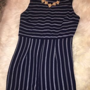 Navy blue Romper with Necklace or without